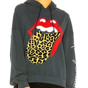Free People Daydreamer Rolling Stones Hoodie Sz S